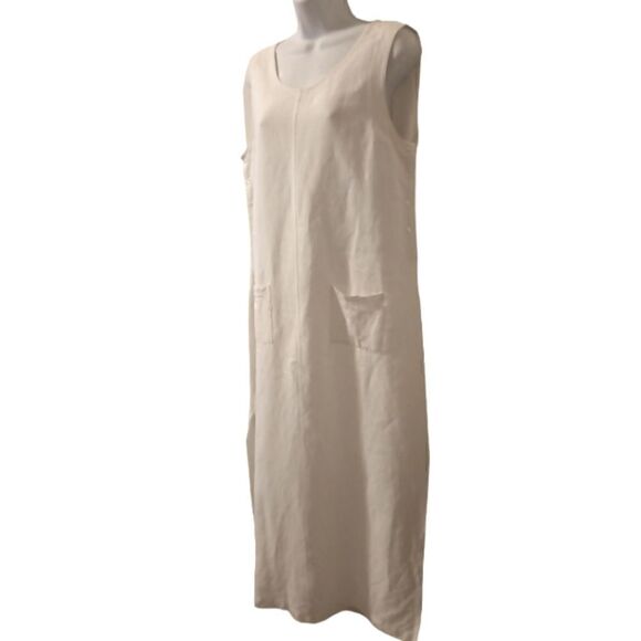 Cali Cali vintage off white tank maxi dress size L - Picture 2 of 9